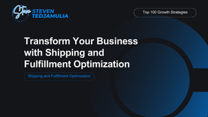 Transform Your Business with Shipping and Fulfillment Optimization