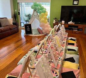 Pastel Picnic Set Up