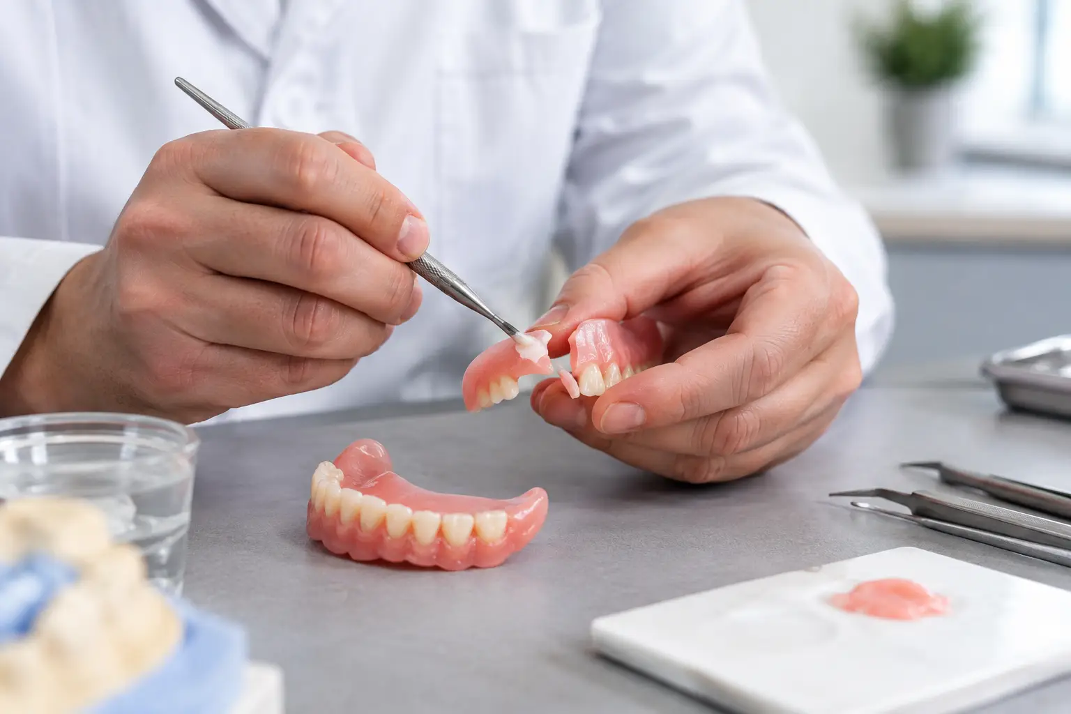 How Denture Repair Shops Handle Broken Dentures
