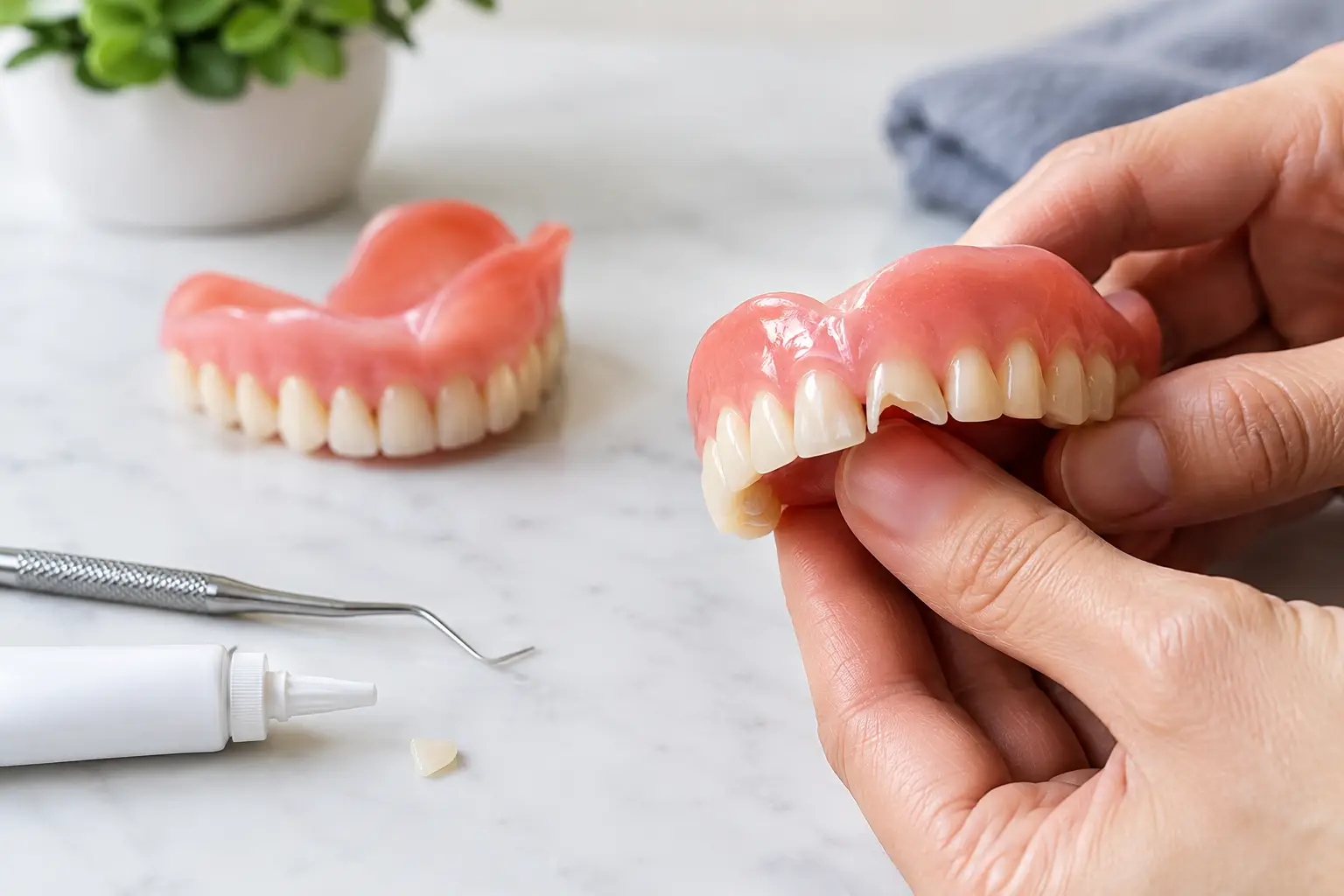 How to Fix Chipped Denture Teeth Without Making It Worse