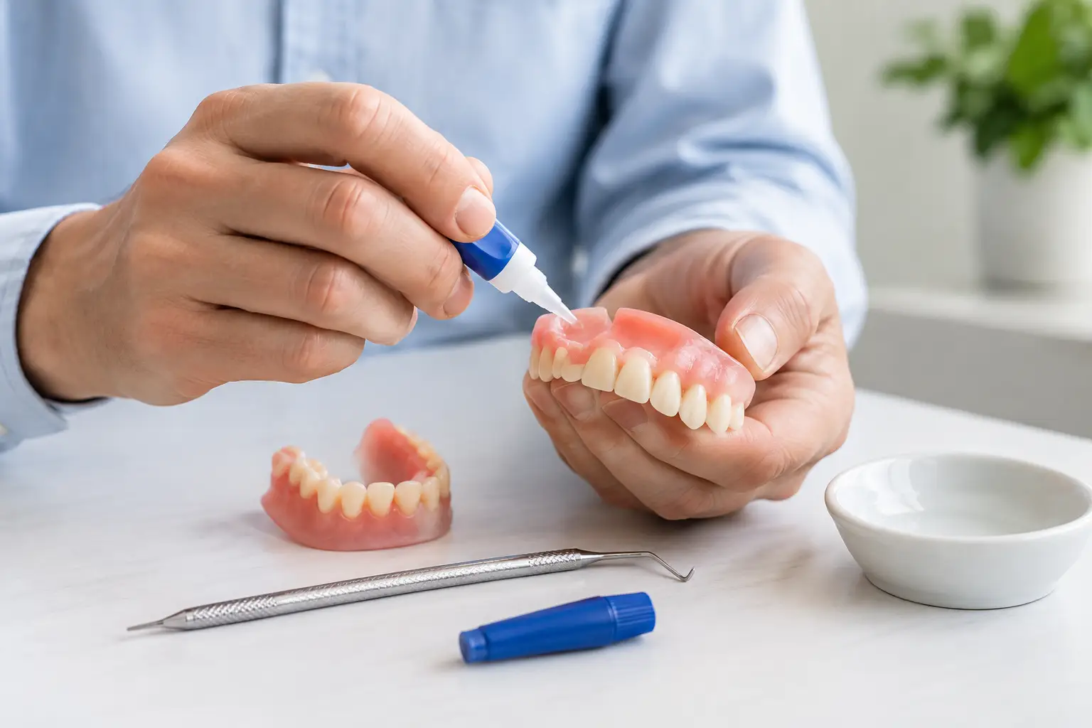 When Is Denture Repair Without Dentist Safe?