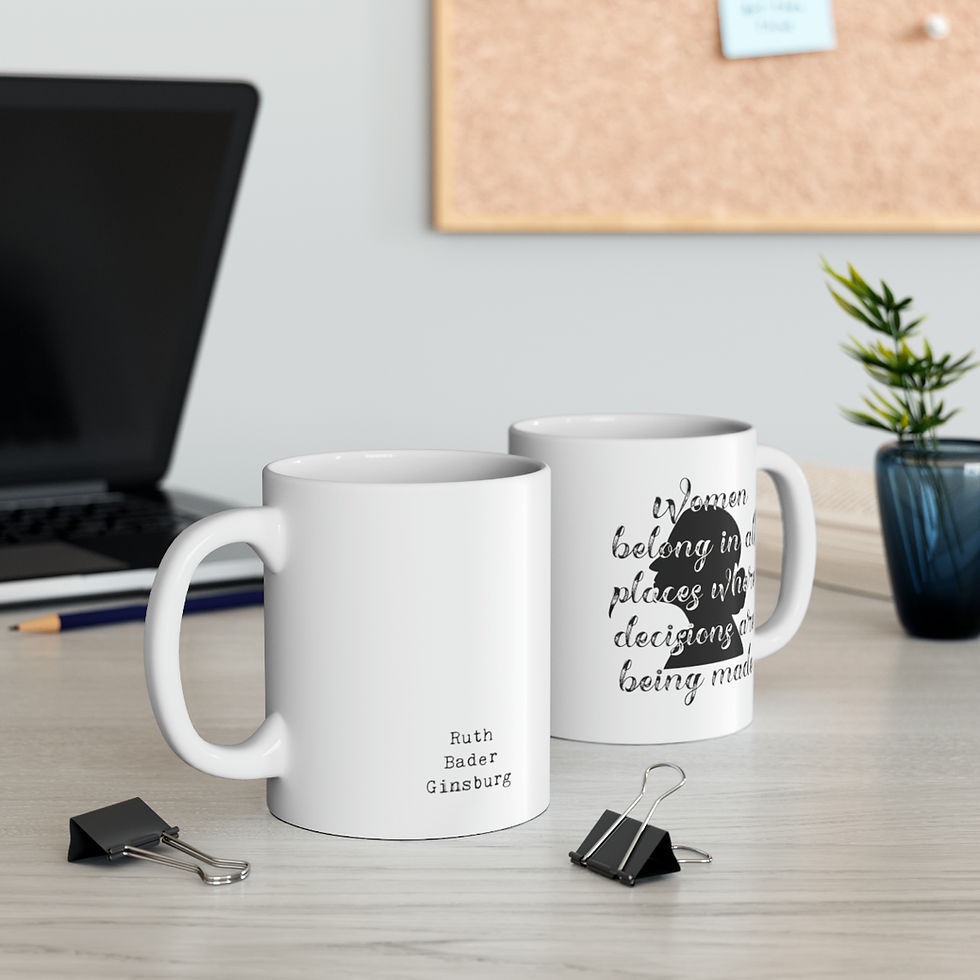 Thumbnail: RBG Ceramic Mug, 11oz | Wise Words Series