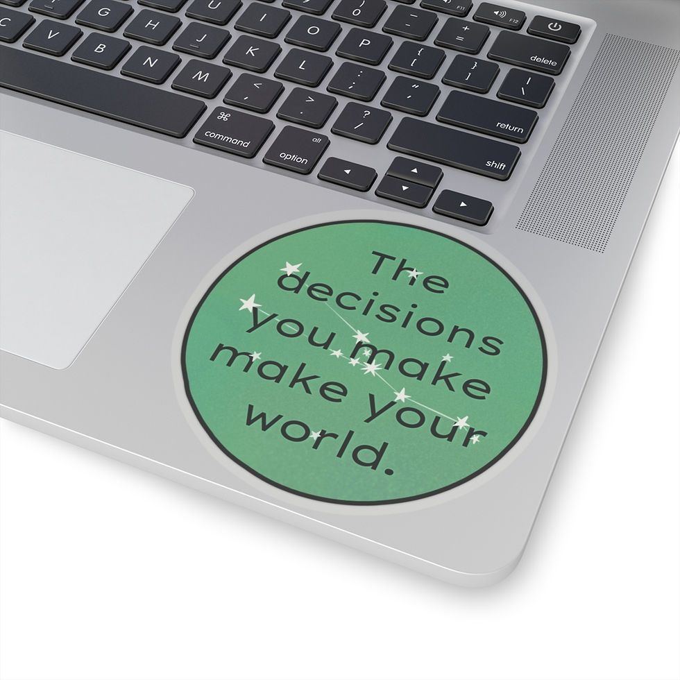 Thumbnail: Decisions Make Your World | Vinyl Sticker | Astro/Zodiac Sign | Taurus ♉︎ 
