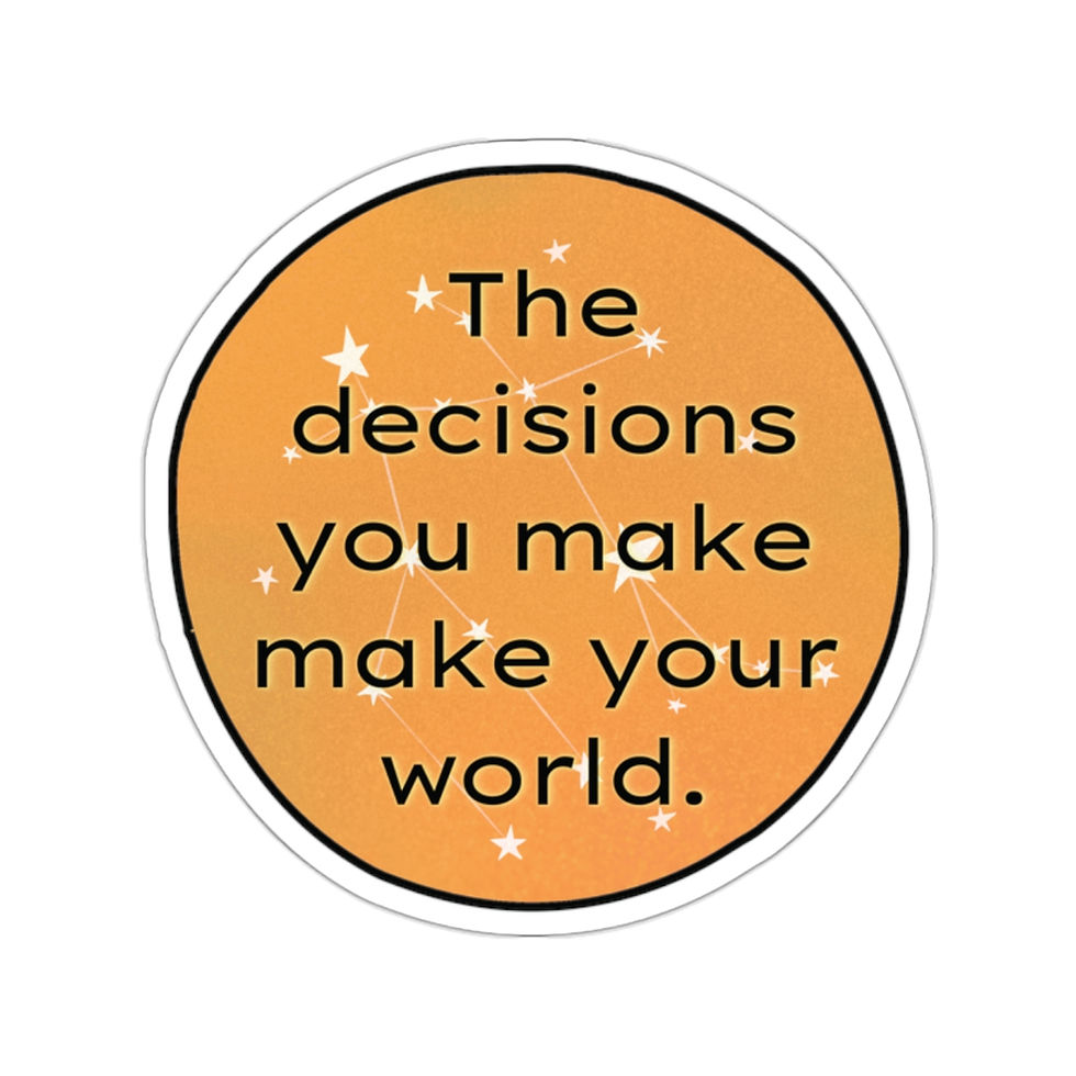 Thumbnail: Decisions Make Your World | Vinyl Sticker | Astro/Zodiac Sign | Gemini ♊︎