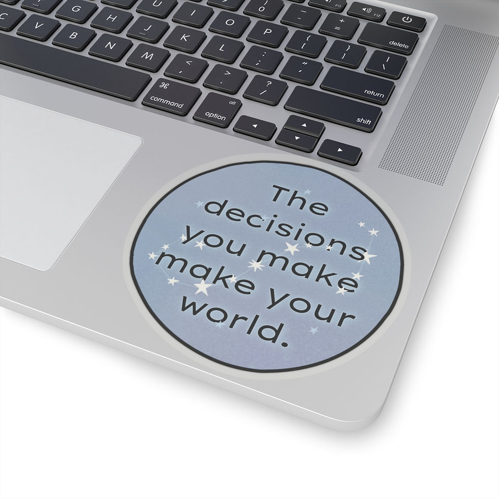 Thumbnail: Decisions Make Your World | Vinyl Sticker | Astro/Zodiac Sign | Scorpio ♏︎ 