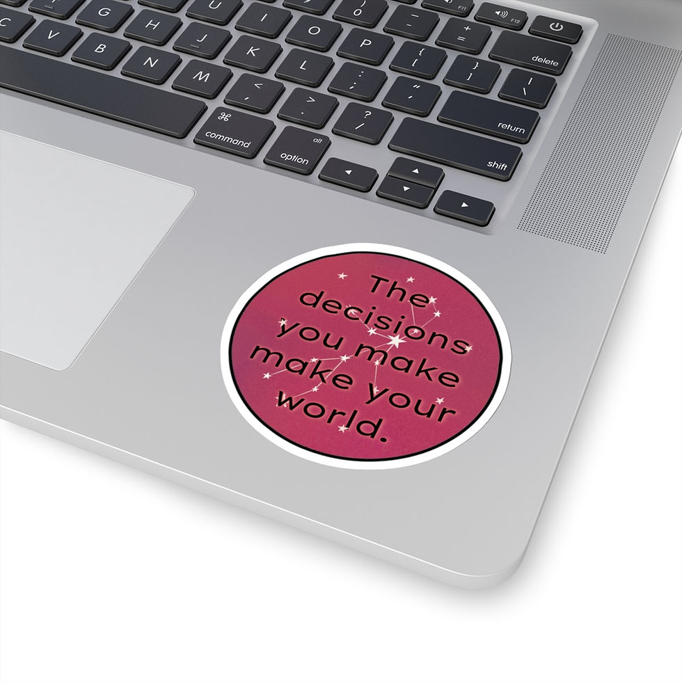 Thumbnail: Decisions Make Your World | Vinyl Sticker | Astro/Zodiac Sign | Virgo ♍︎ 