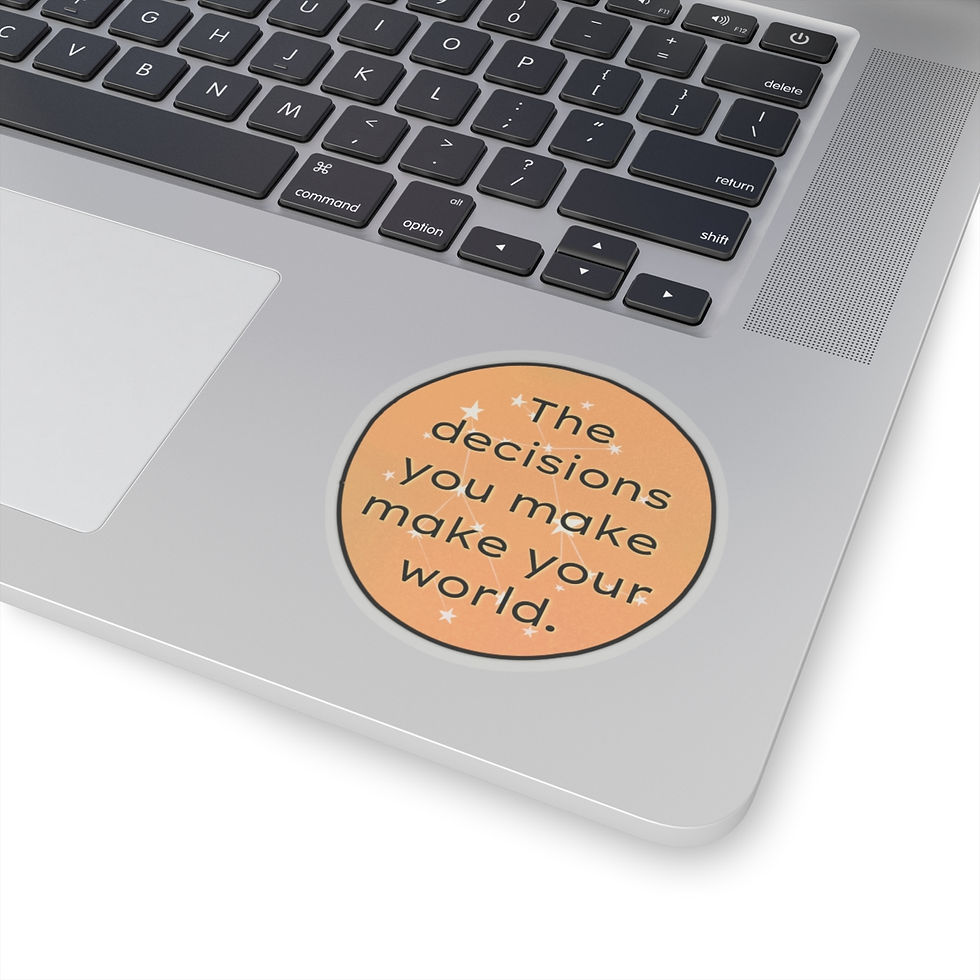 Thumbnail: Decisions Make Your World | Vinyl Sticker | Astro/Zodiac Sign | Gemini ♊︎