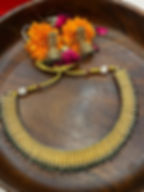 थंबनेल: Gold temple inspired choker