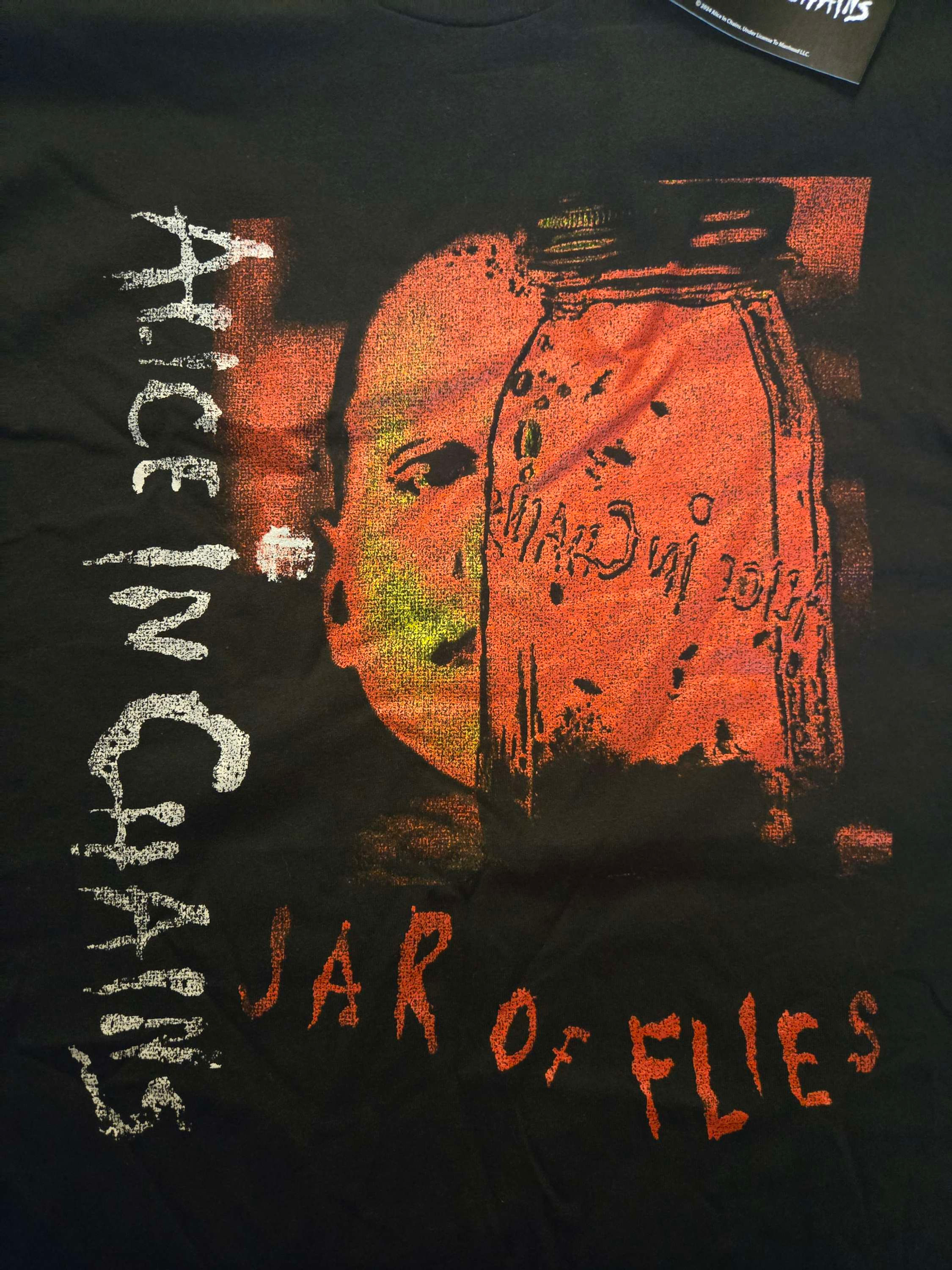 Alice in chains,  jar full of flies, t shirt