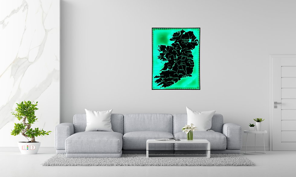 Thumbnail: Acrylic Decorative LED Map of the Republic of Ireland