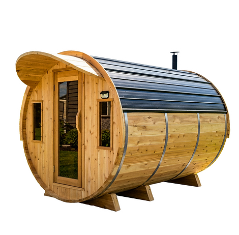 The Deluxe - The Backyard Barrel Manitoba Sauna Product shot