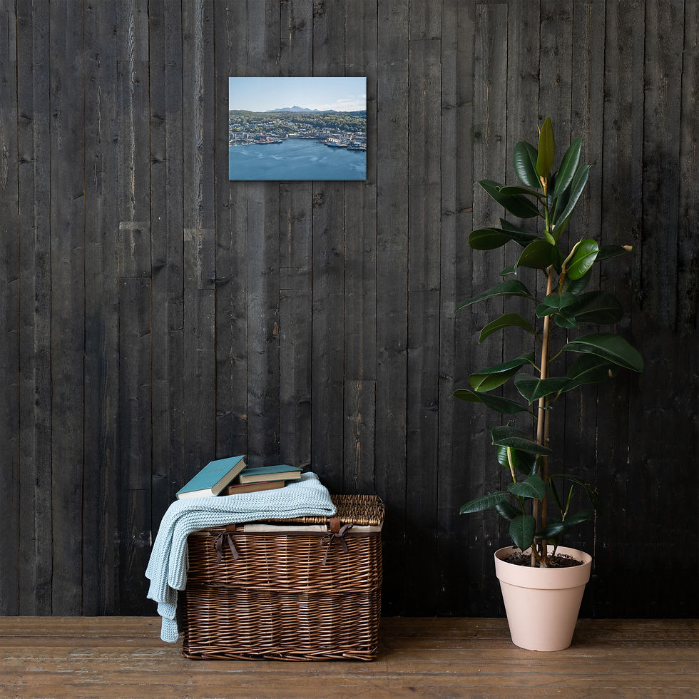 Thumbnail: Thin canvas - OBA0040 Oban bay Ben Cruachan in background