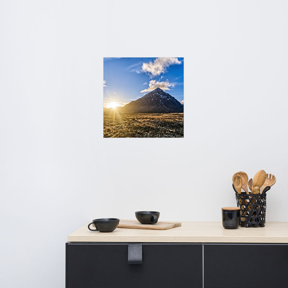 Thumbnail: Photo paper poster - HIG0001 Glencoe Buachaille Etive Mor