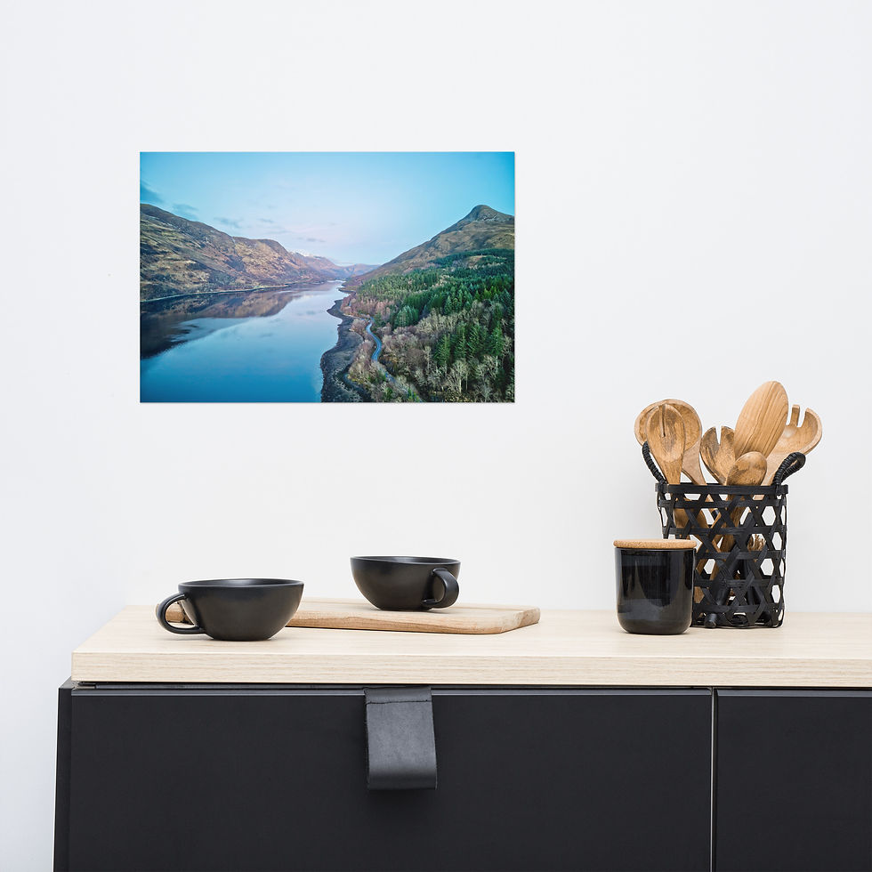 Thumbnail: Photo paper poster - HIG0022 Loch Leven, Glencoe