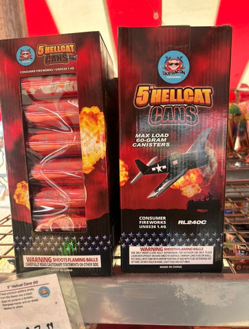 Iron Eagle Fireworks in Kingdom City and Fulton, MO - 5" Hellcat Cans