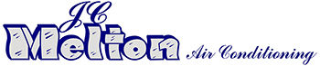 JC Melton air conditioning logo - blue letters on white background