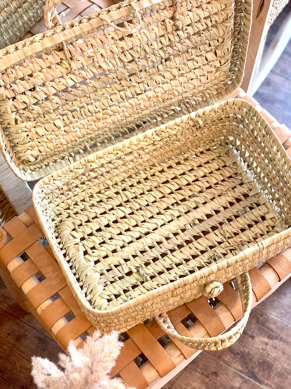 Miniature : Valisette en fibres de palmier 