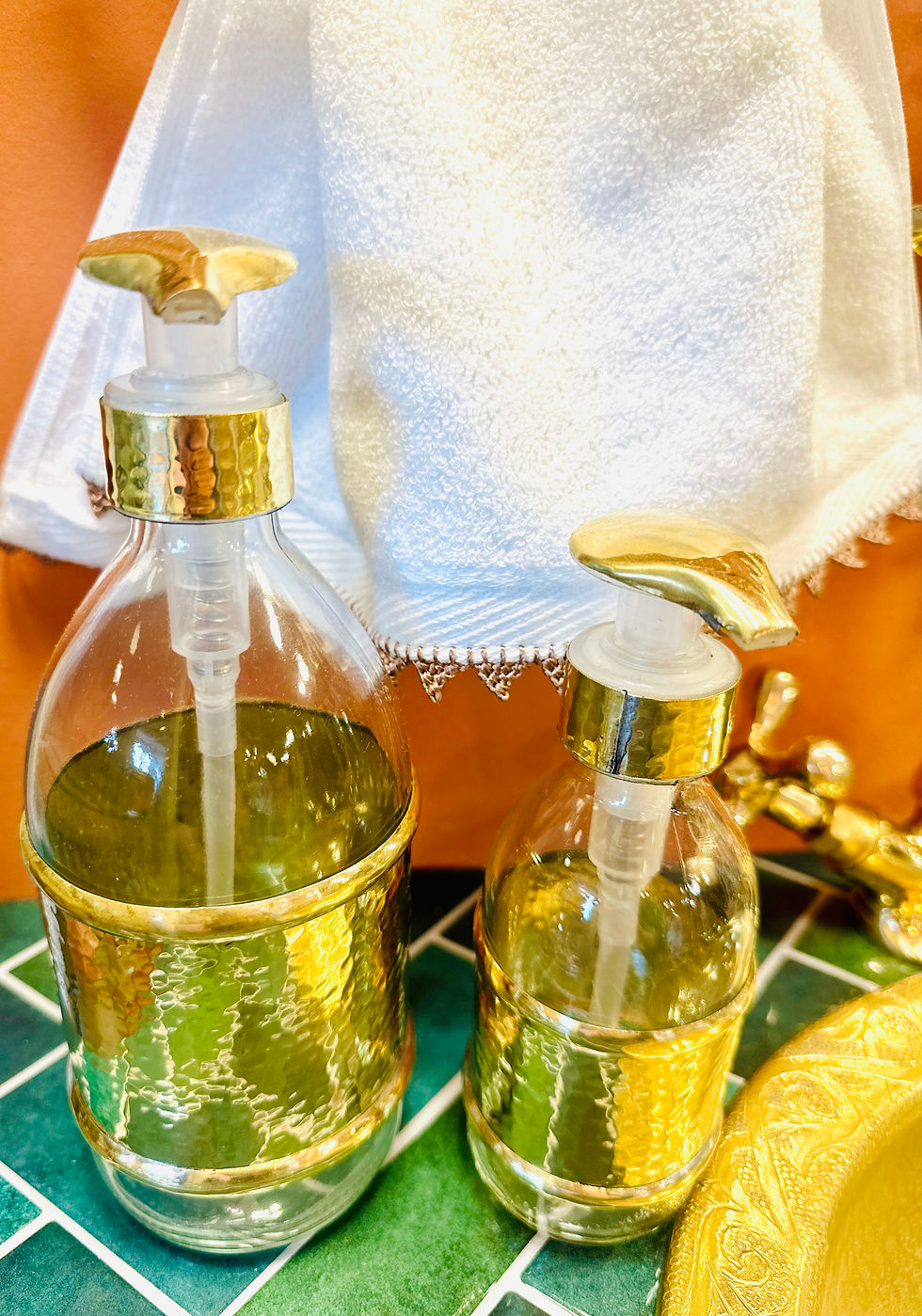 Miniature : Distributeur savon en laiton 