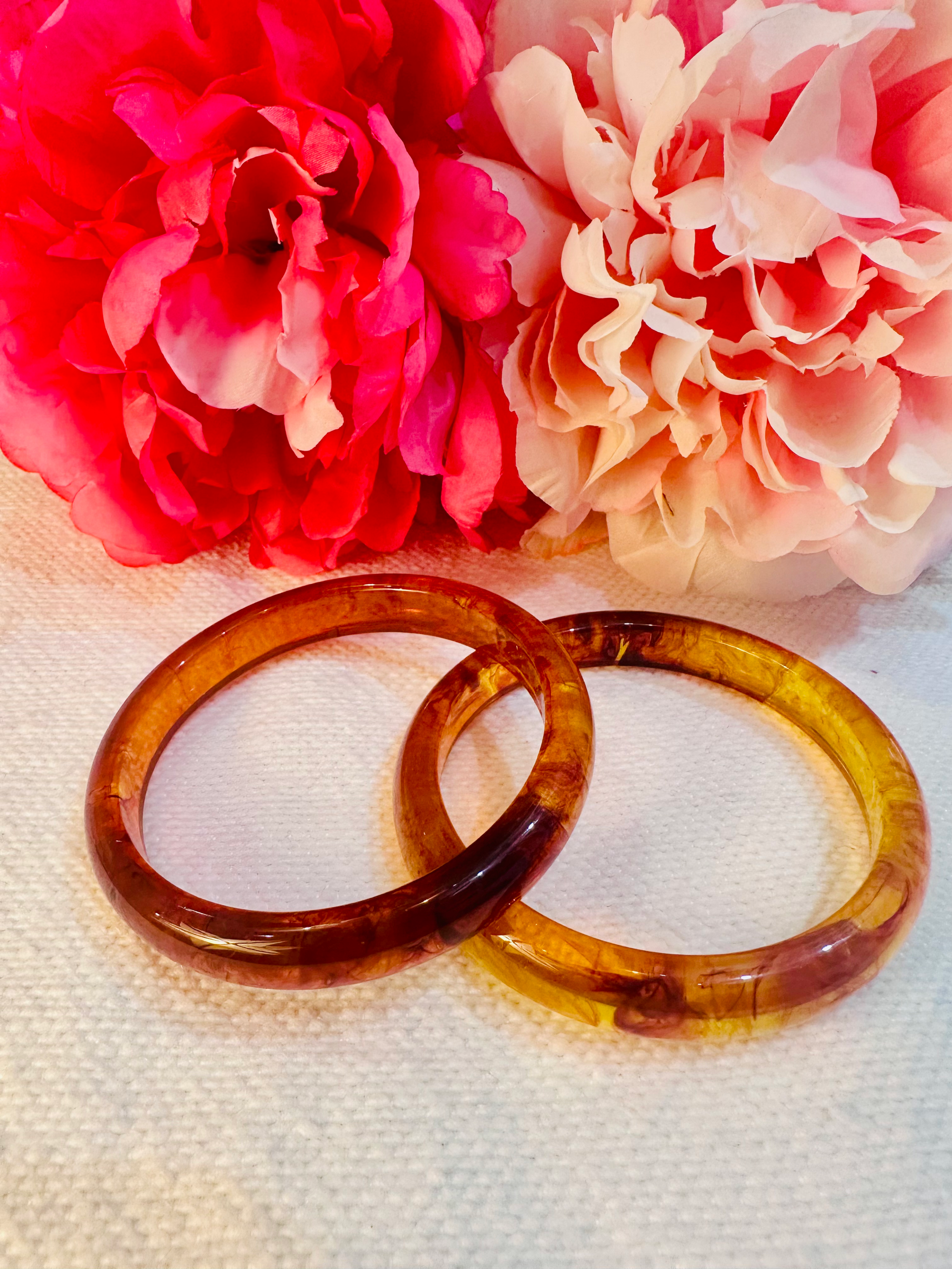 Jonc en résine Ambré 