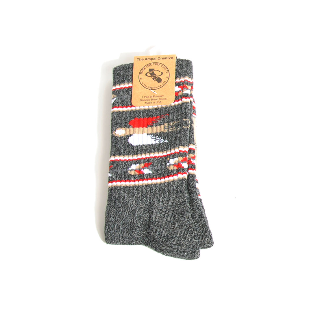 THE AMPAL CREATIVE Thunderbird Socks Charcoal