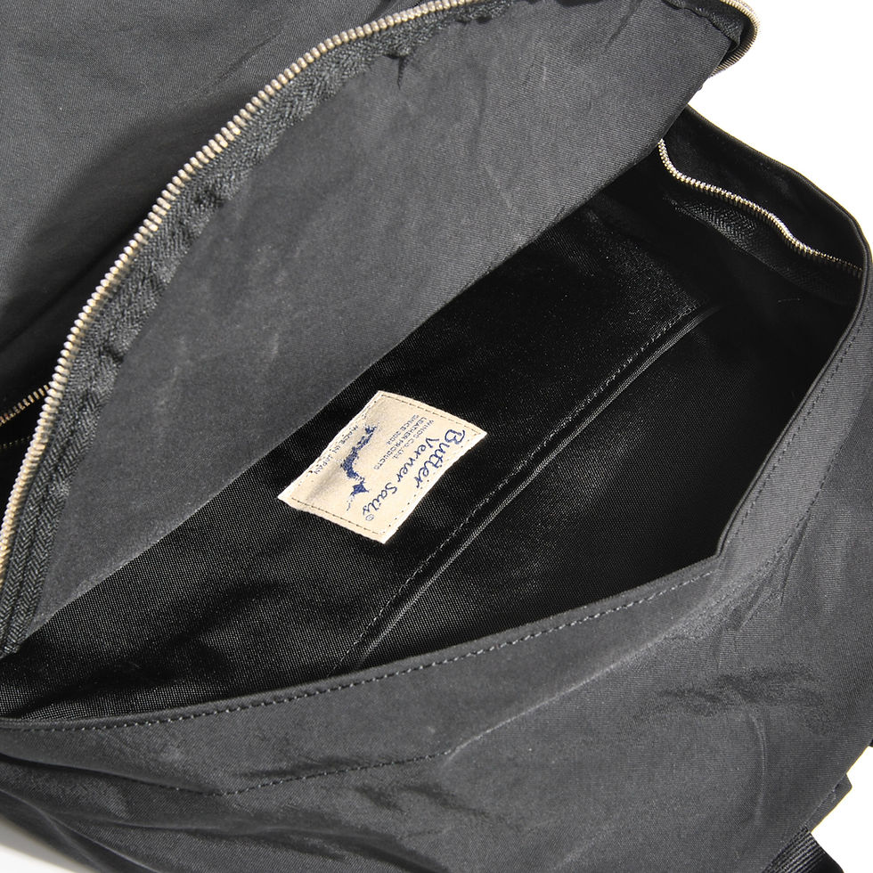 Thumbnail: BUTLER VERNER SAILS Salt-shrunk nylon daypack Black