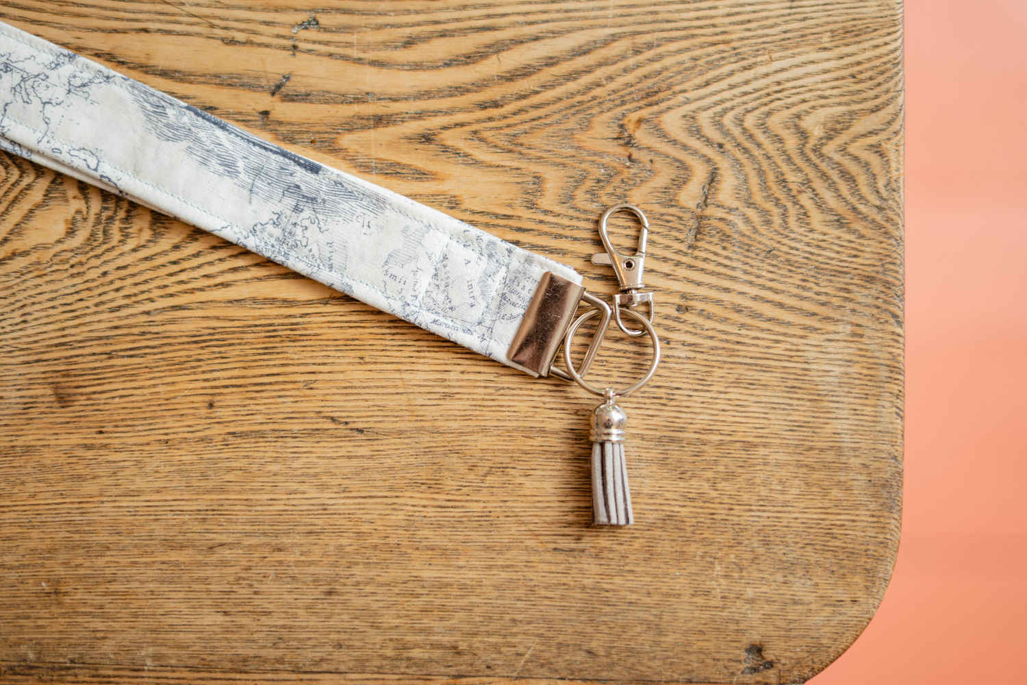 Nautical Map Keychain