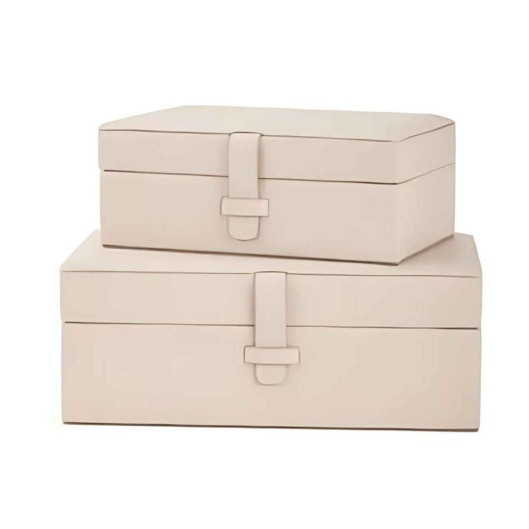 Kit caixas em MDF com revestimentos em PU - 2