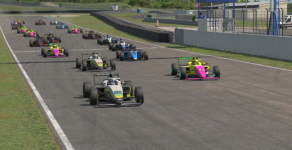 Largada da segunda bateria em Oschersleben