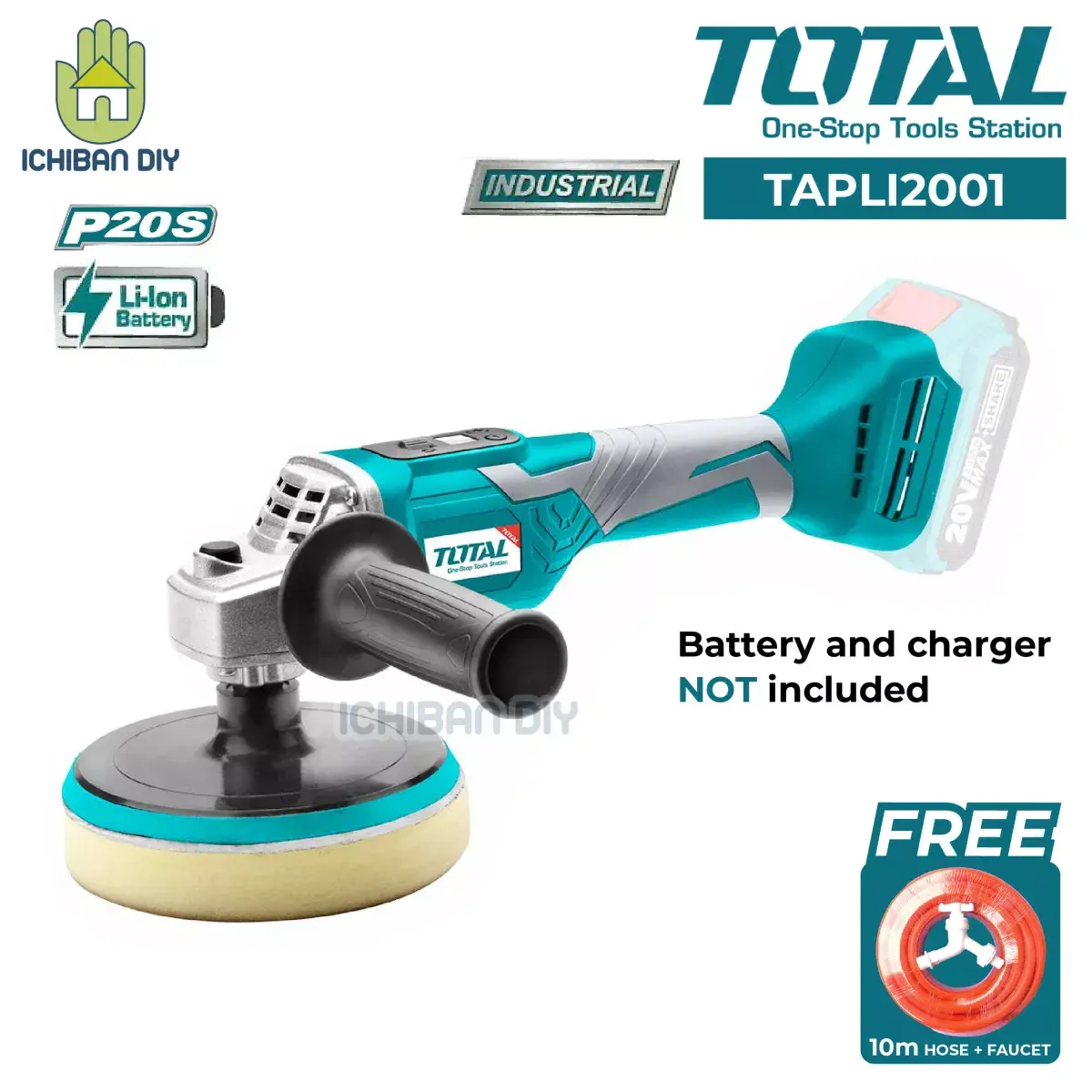 LITHIUM-ION ANGLE POLISHER 20V