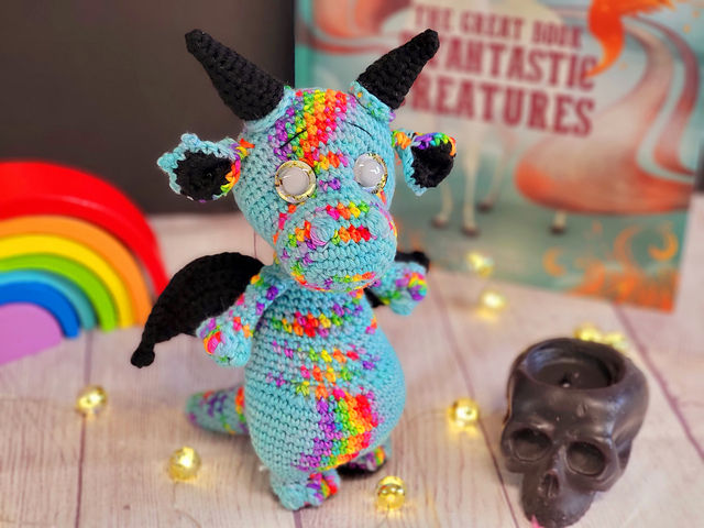 Thumbnail: Rainbow Dragon Crochet Pattern