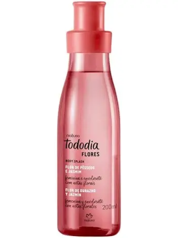 Natura - Tododia - Flor de Pessego e Jasmim - Colonia Body Splash Feminina 200Ml