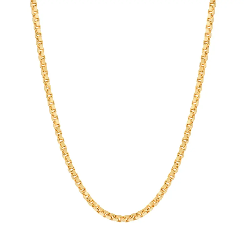 CORDÃO BANHADO A OURO 18K FIO VENEZIANA 60cm 531312