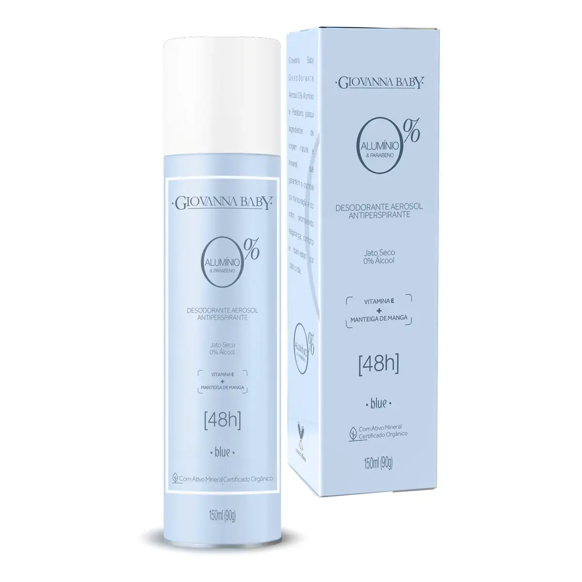 Desodorante Aerosol Giovanna Baby 0 Aluminio Blue 150ml