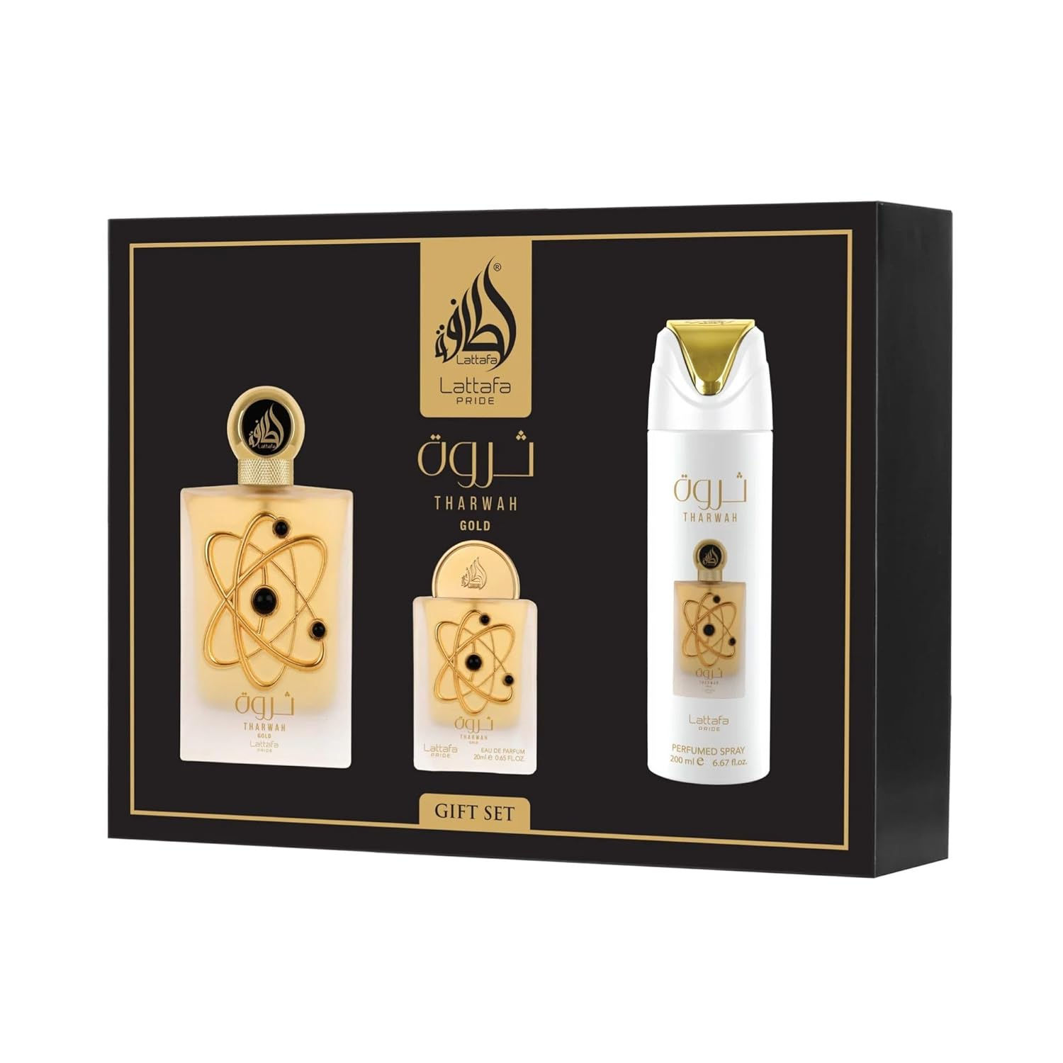 Kit Tharwah Gold Gift Set Lattafa