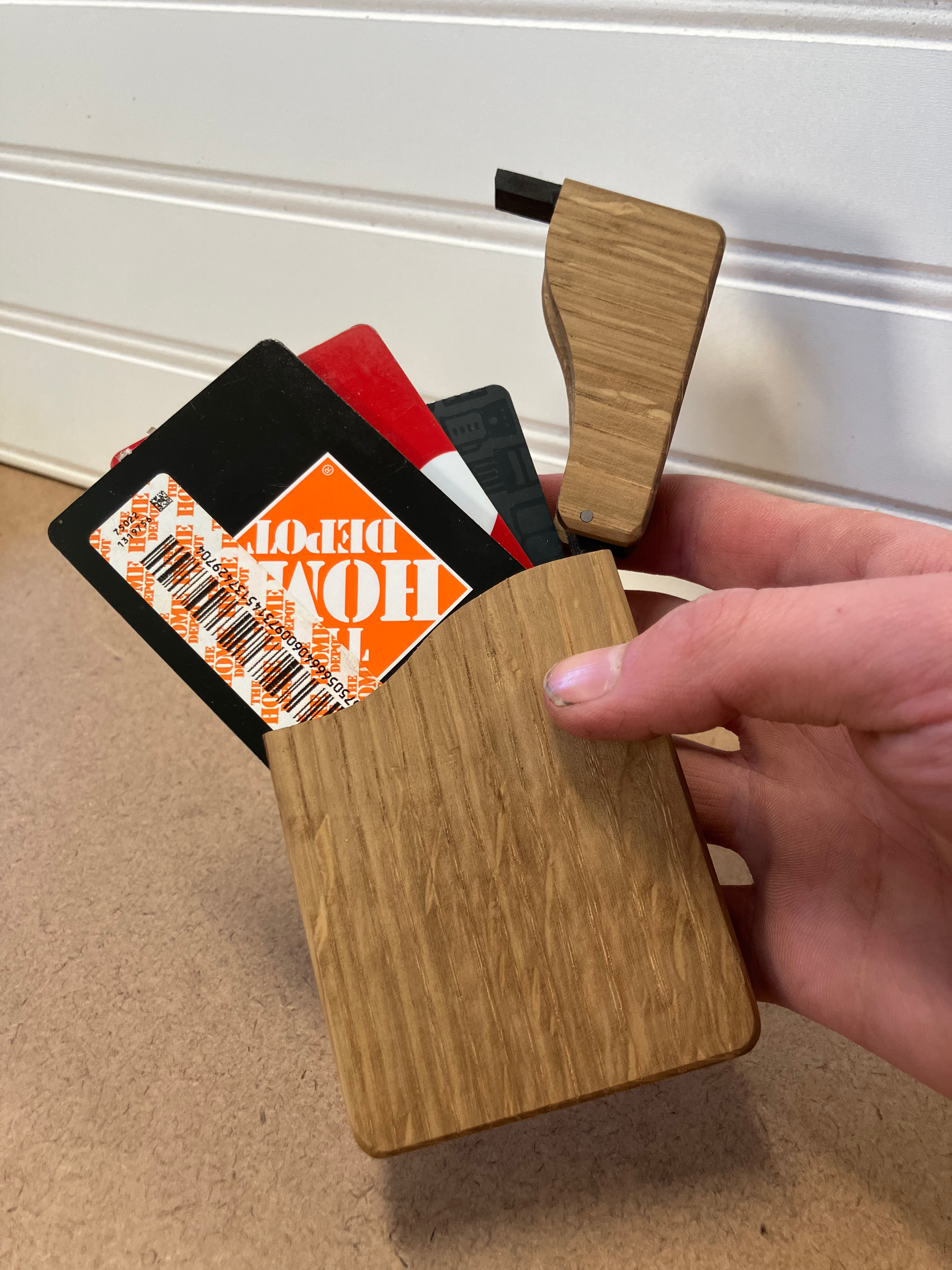 Wooden wallet
