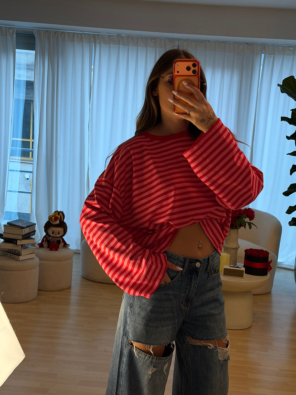Miniatura: Maglia righe morbida