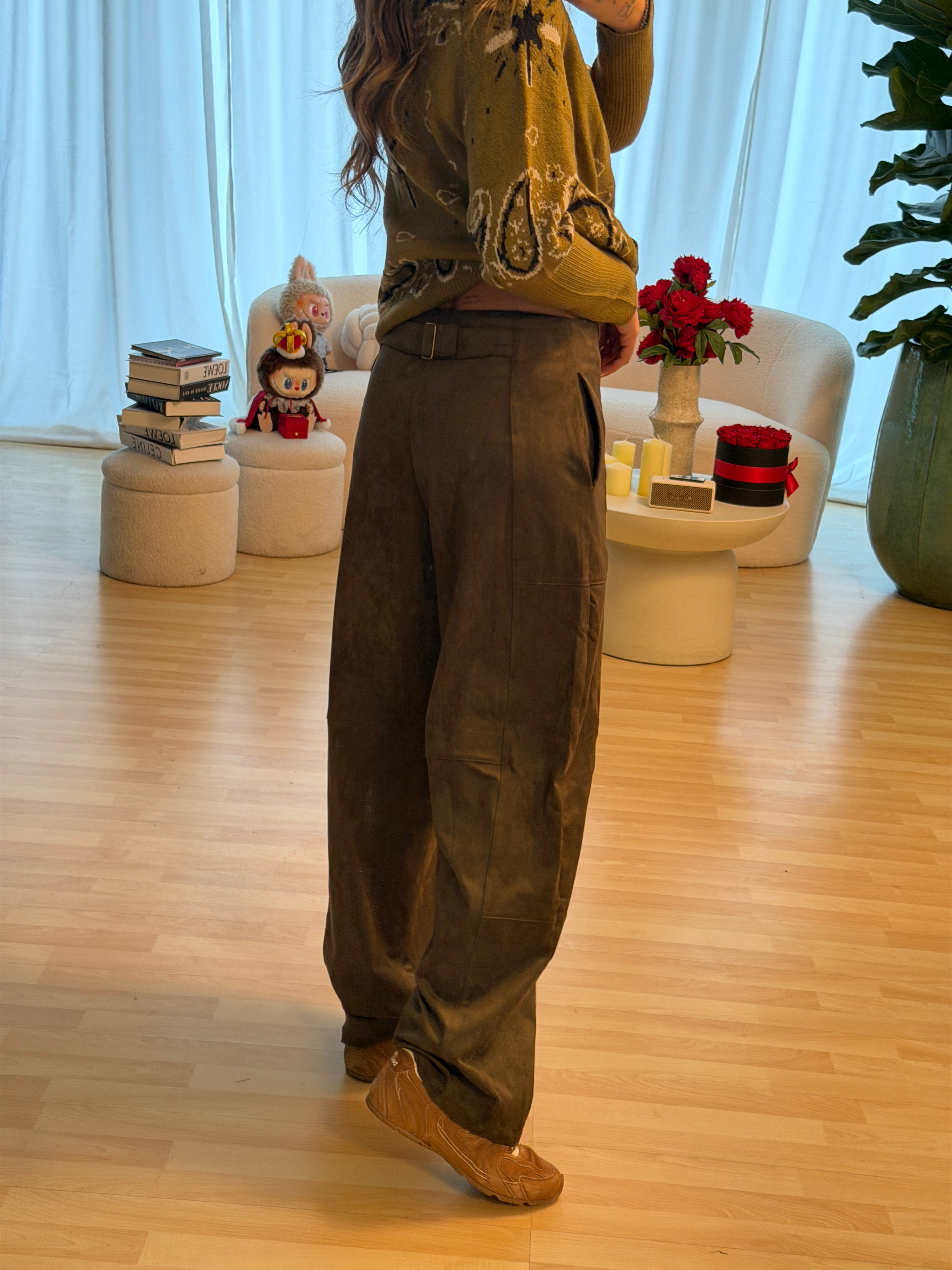 Pantalone scamosciato  LUMI