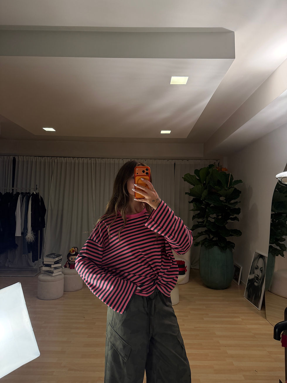 Miniatura: Maglia righe morbida