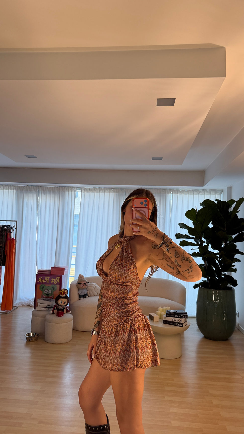 Miniatura: Coordinato top + gonna/pantaloncino azteco 