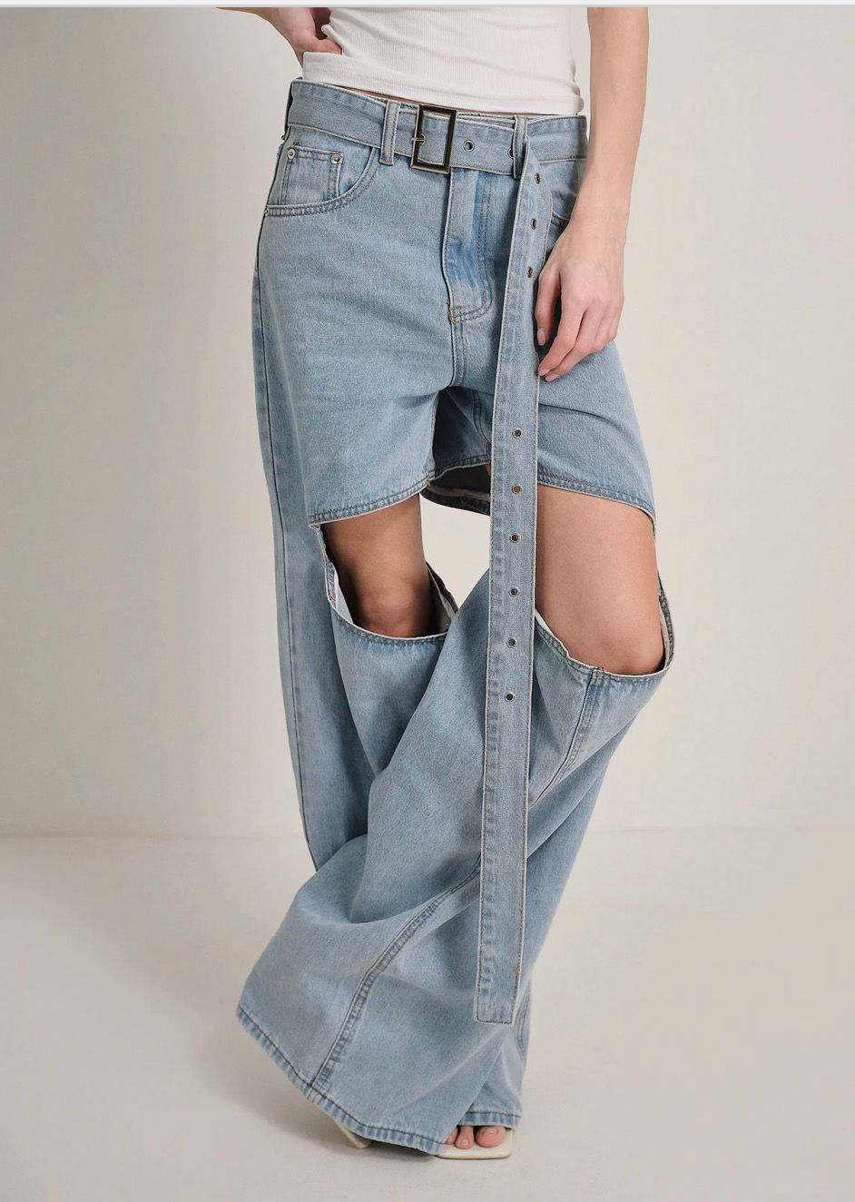 Miniatura: Jeans Cut out cintura 