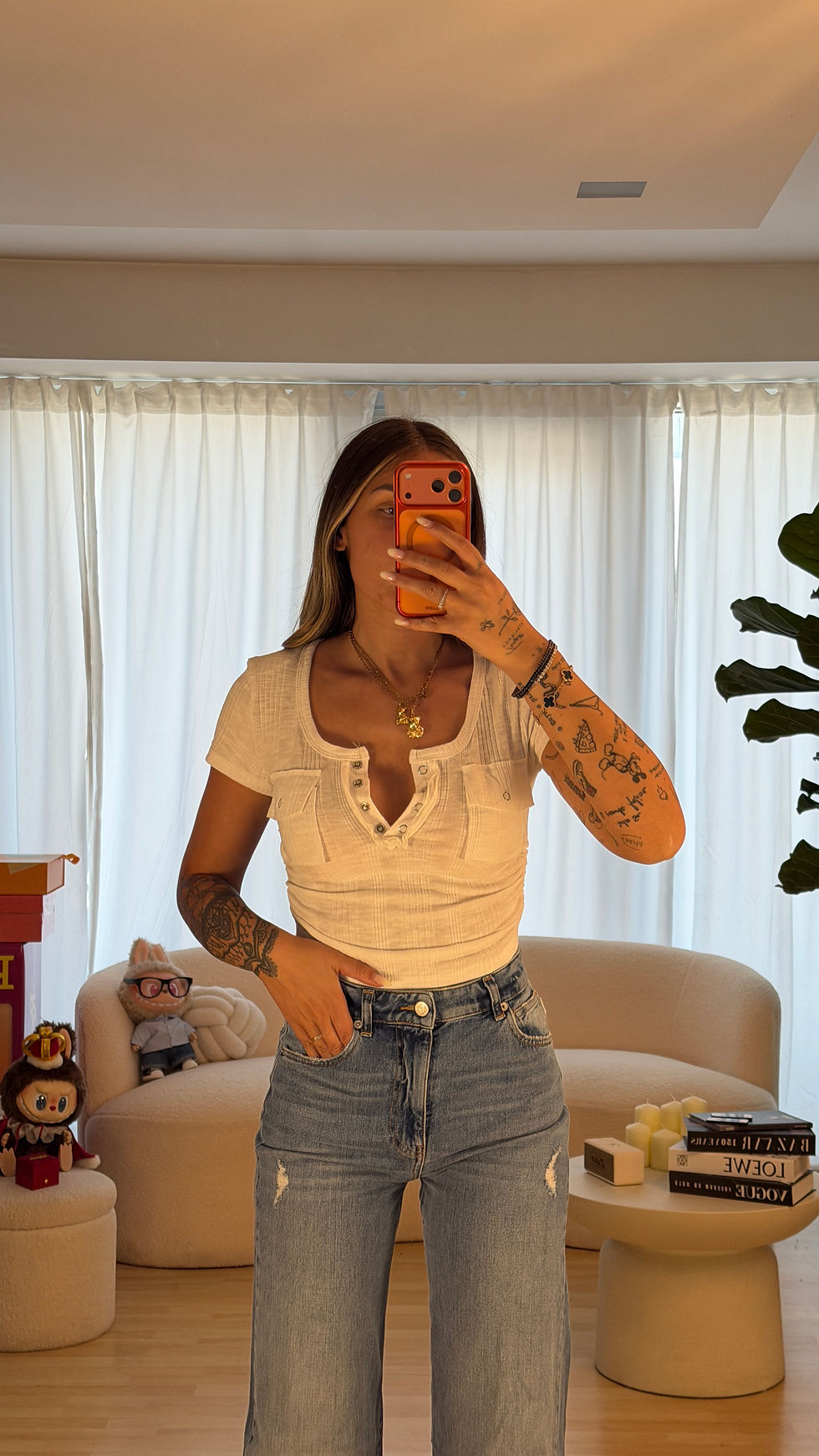 Miniatura: T-shirt costine e taschine 