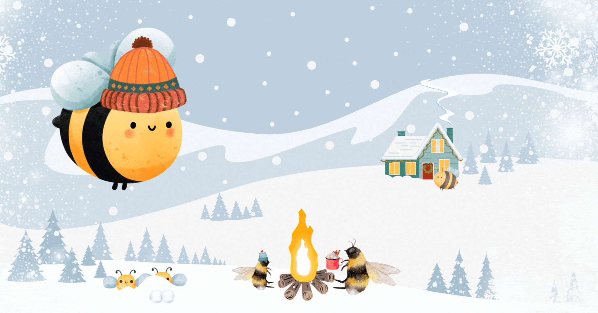 winter bees.gif