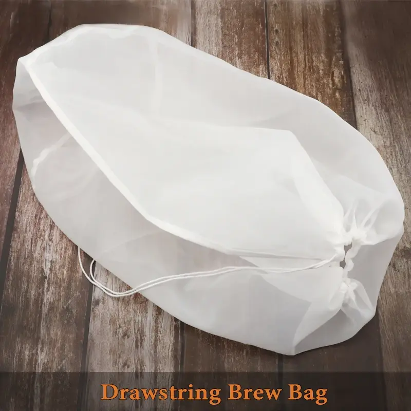 Thumbnail: Brewing Filter Bag 120 Mesh Cylinder Shape Grain Brew Bag Nylon Straining Brew