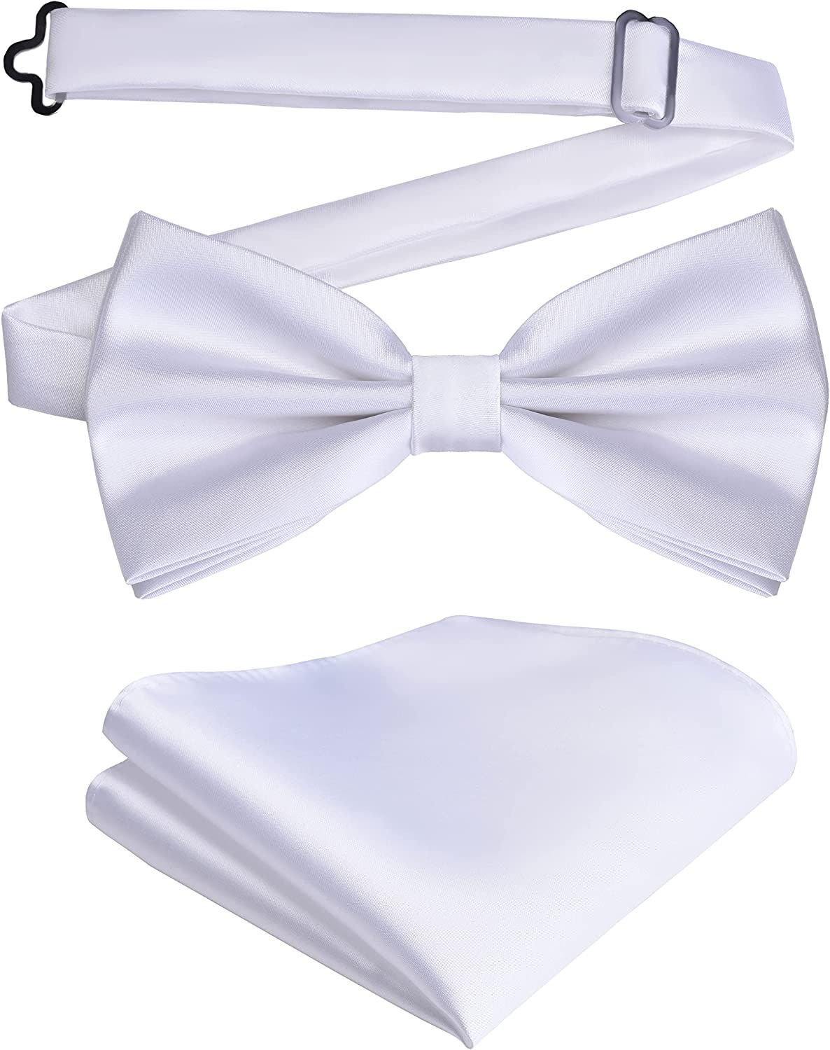 WHITE SATIN BOWTIE