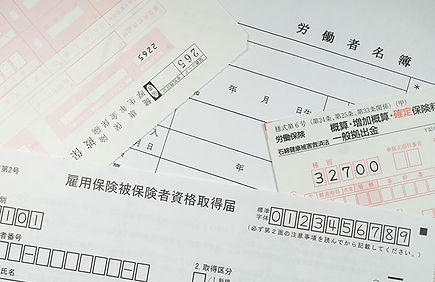 労働保険(労災・雇用)、社会保険(健保・厚生年金)の事務手続き代行