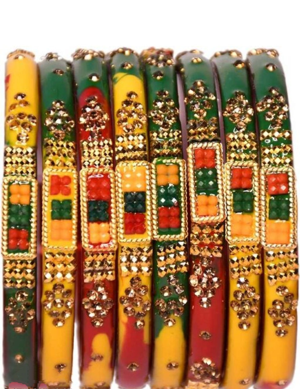 Thumbnail: Y.M. HAREKRISHNA MULTICOLOR KADA SET OF 8
