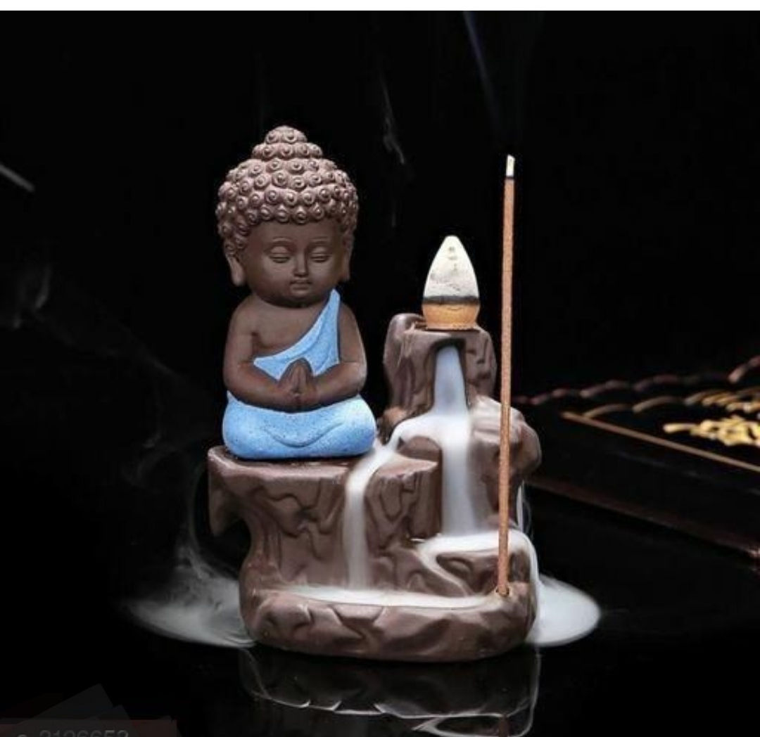 Budha Ceramic Smokey Fog Fountain Gift
