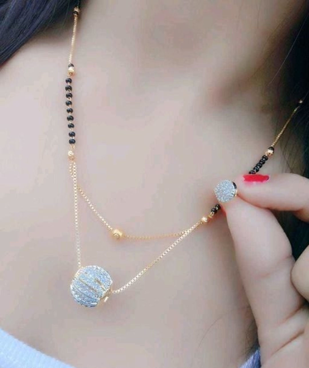 Women's Alloy Gold Plated Mangalsutras