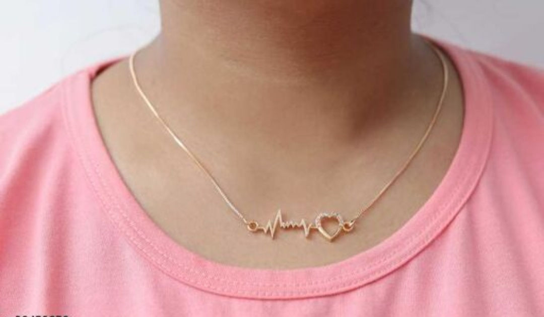 Gold plated chain with pendant for girls and women