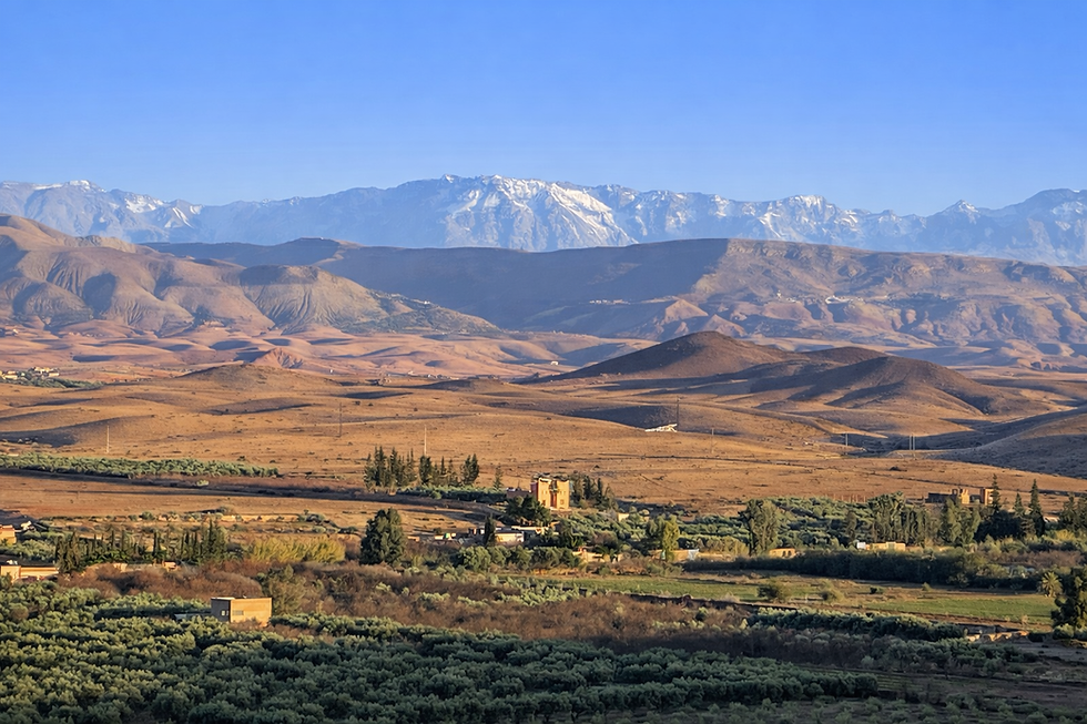 balade en vélo jusqu'au plateau du Kik Marrakech